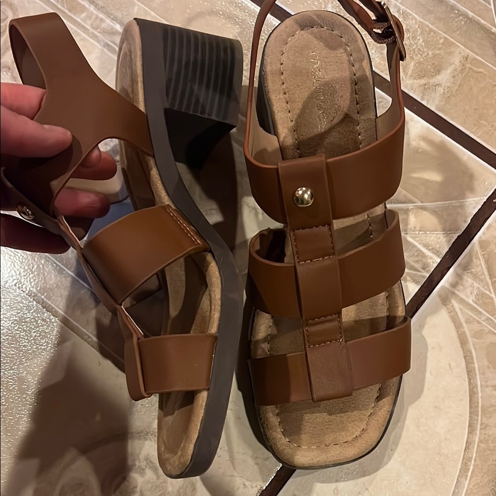 Brown Strappy Sandals